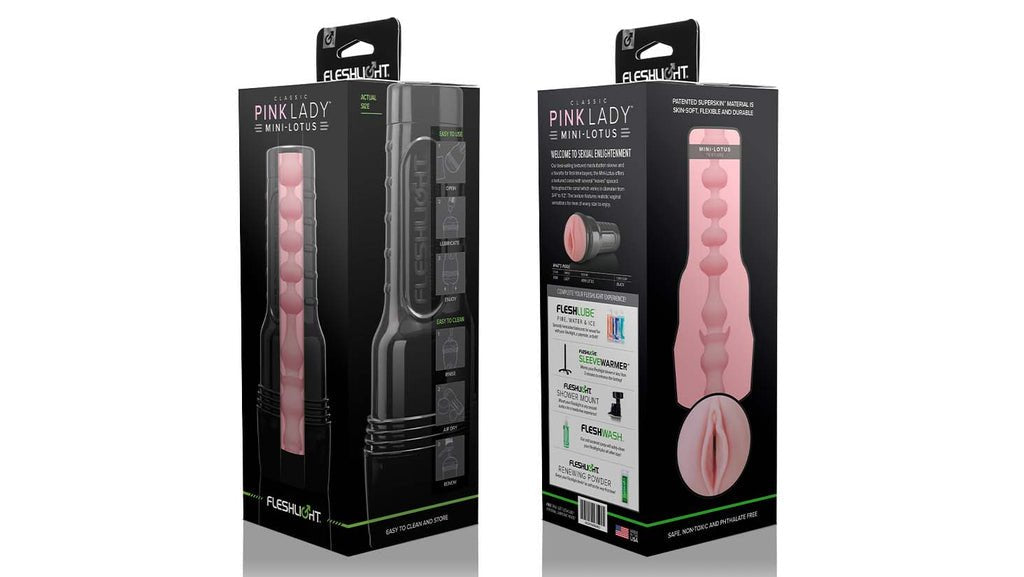EAN 0810476016982 - Fleshlight Pink Lady Mini-Lotus Masturbador de bolsillo Negro, Rosa Silicona imagen 4