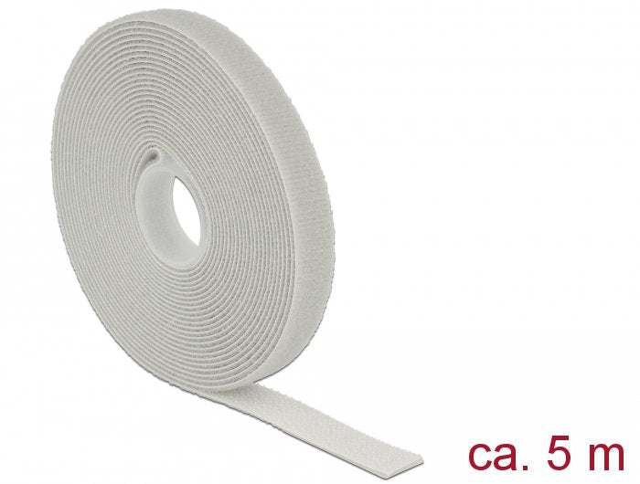 Delock 18276 Velcro Gris 1 Pieza(S), Atacables  Gris, Gris, 13 Mm, 5 M, 1 Pieza(S), Bolsa De Plástico