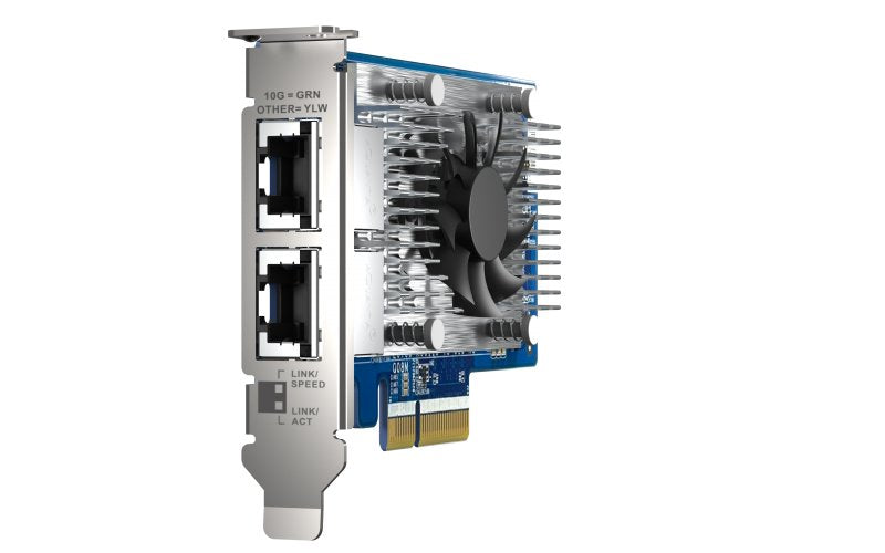 Qnap Qxg-10g2t-X710 Tarjeta De Expansion De Red De 10 Gbe, Intel X710 De Dos Puertos, 4xpcie Para Nas Con Pcie