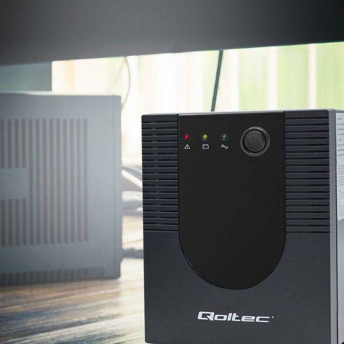 EAN 5901878537757 - Qoltec 53775 sistema de alimentación ininterrumpida (UPS) Línea interactiva 1,2 kVA 720 W 4 salidas AC imagen 8