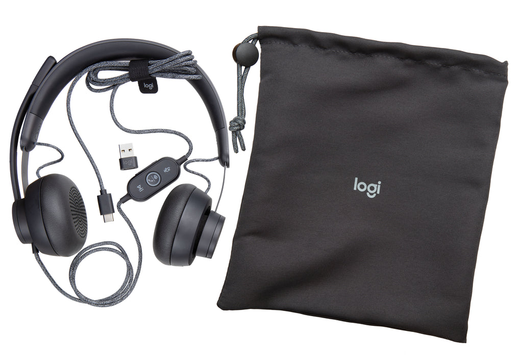 EAN 5099206090347 - Logitech 981-000870 auricular y casco Auriculares Alámbrico Diadema Llamadas/Música USB Tipo C Grafito imagen 6