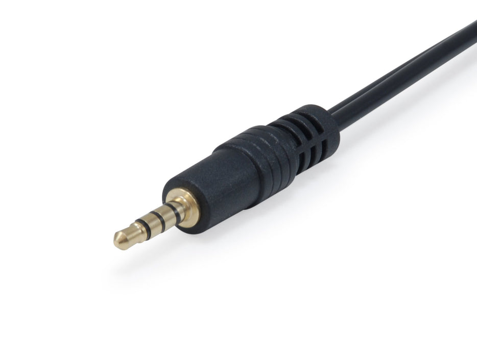EAN 4015867225196 - Equip 147943 cable de audio 1,5 m 2 x 3.5mm 3,5mm Negro imagen 3