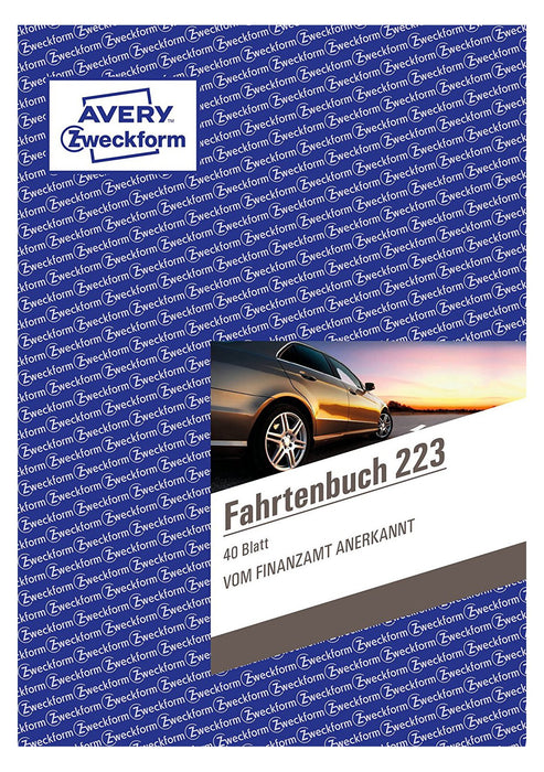 Avery Zweckform Fahrtenbuch - 40 Hoja - A5 (148 X 210 Mm)