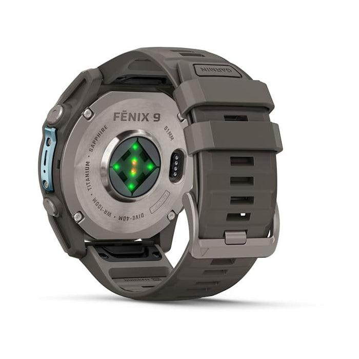 Fenix 9 51mm, Amoled, Pebble Gray, Bare Ti,Emea/Aus/Afr
