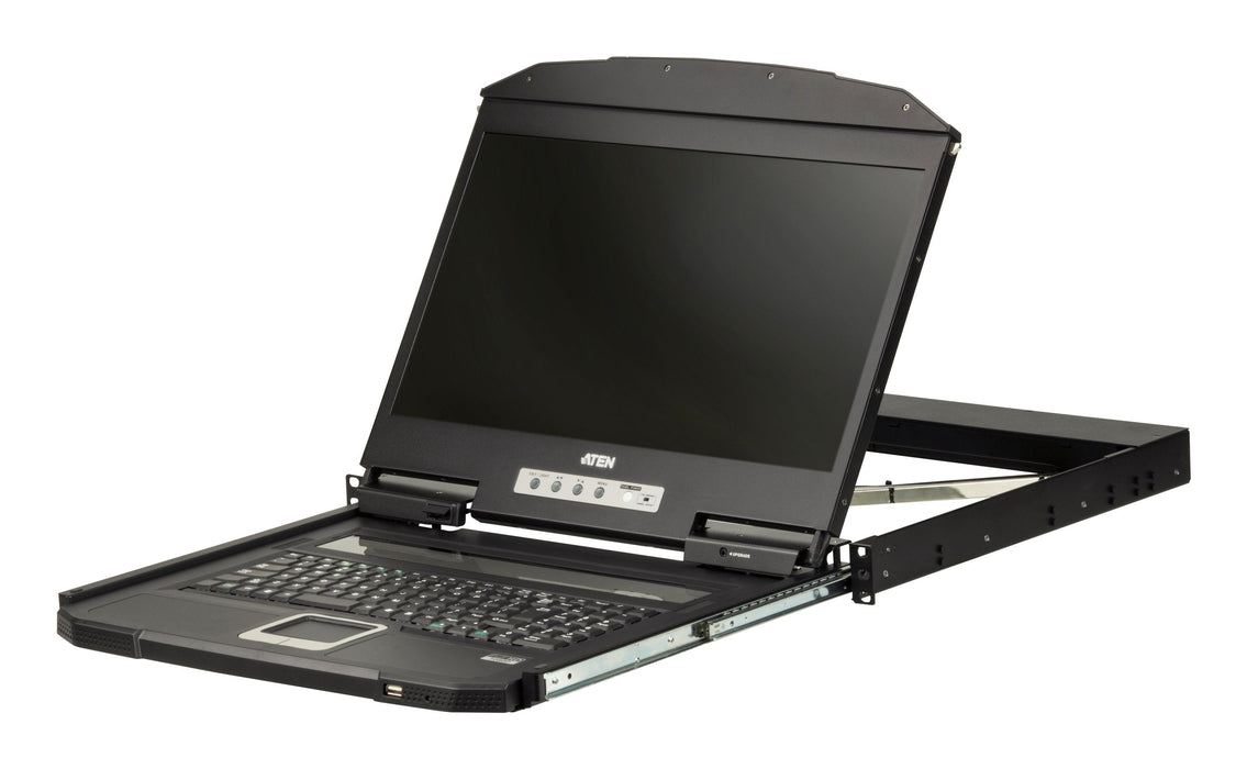 Aten Cl3100nx Consola De Rack 47 Cm (18.5") 1366 X 768 Pixeles Metal, Plástico Negro 1u