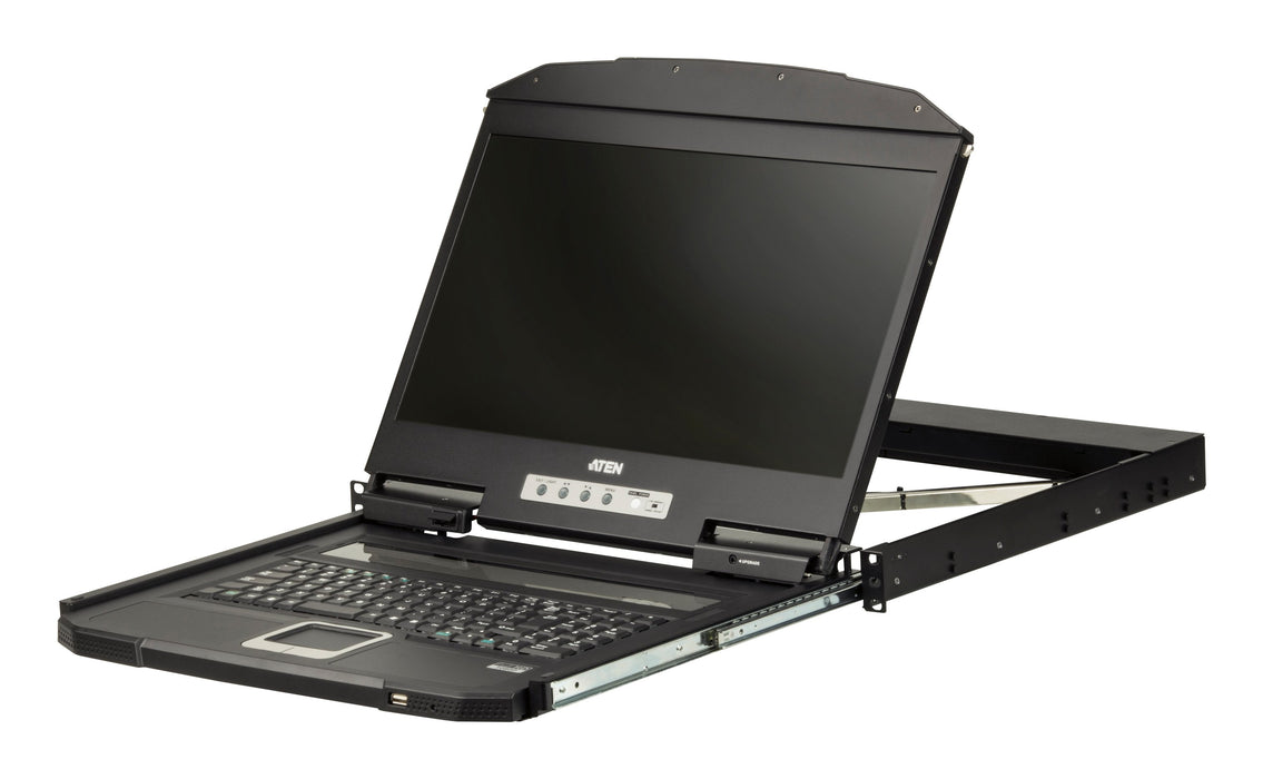EAN 4710469344145 - ATEN CL3100NX consola de rack 47 cm (18.5") 1366 x 768 Pixeles Metal, Plástico Negro 1U imagen 1
