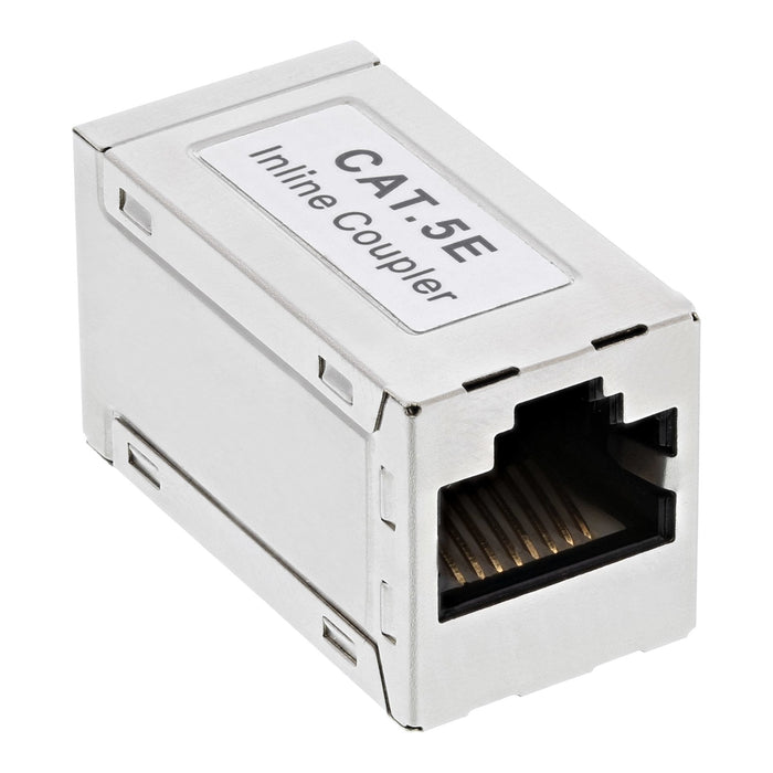 Adaptador Inline Cat.5e, Blindado, Metal, 2x Rj45 F/F, 1:1