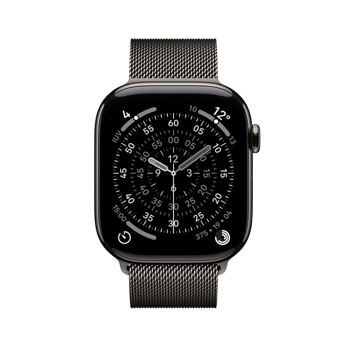 Apple Watch Series 11 Gps + Cellular 46mm Slate Titanium Case With Slate Milanese Loop - M L
