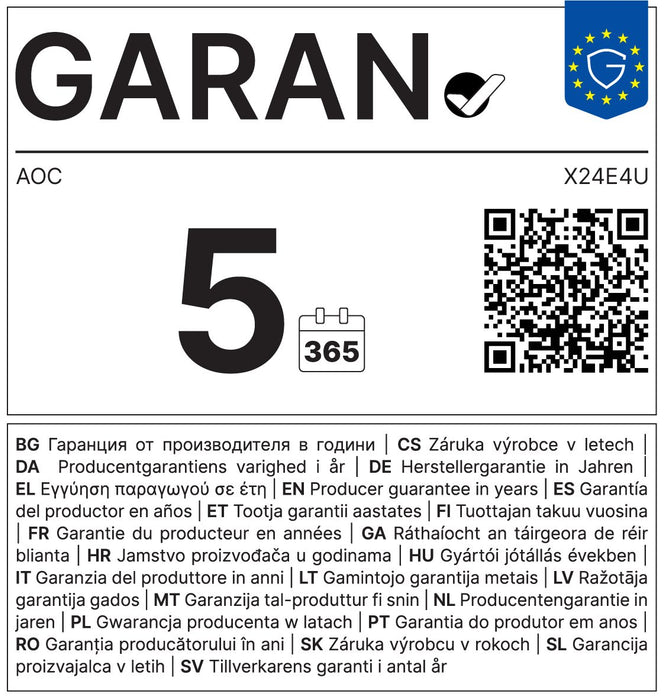 EAN 4038986143158 - AOC E4 X24E4U pantalla para PC 61 cm (24") 1920 x 1200 Pixeles Full HD LED Negro imagen 24
