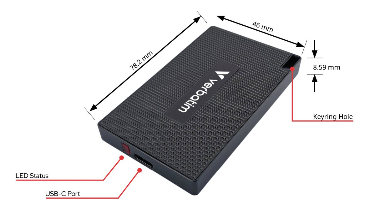 EAN 0023942320319 - Verbatim 32031 unidad externa de estado sólido 1 TB USB Tipo C USB 3.2 Gen 2x2 Gris imagen 3