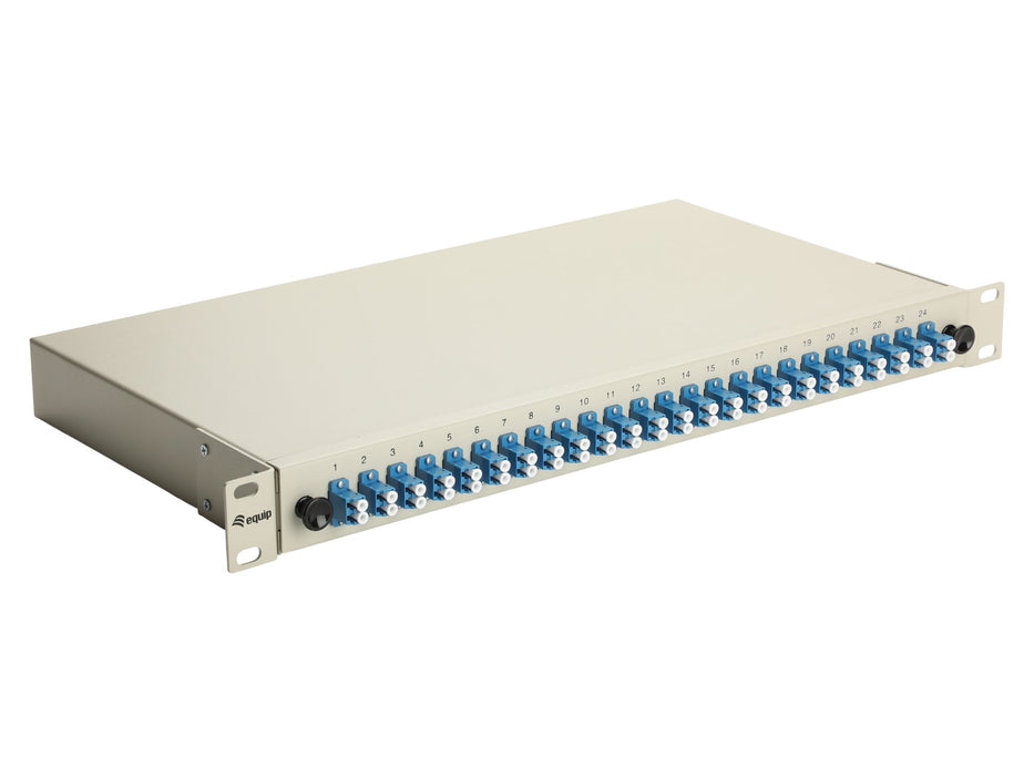Equip Lwl-Spleisskamen 24-Port Lc-Duplex Os2 1u Komplett Gr