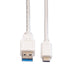 EAN 7611990131709 - VALUE 11999010 cable USB USB 3.2 Gen 2 (3.1 Gen 2) 0,5 m Micro-USB A USB C Blanco imagen 2