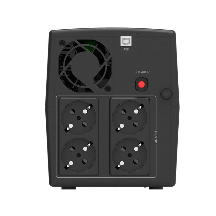 EAN 5605922007240 - Phasak Sirius sistema de alimentación ininterrumpida (UPS) Línea interactiva 1,26 kVA 720 W 4 salidas AC imagen 3