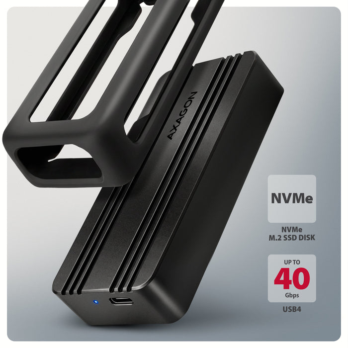 Axagon Eem2-40g Usb-C 40gbps External Enclosure For M.2 Nvme Ssd