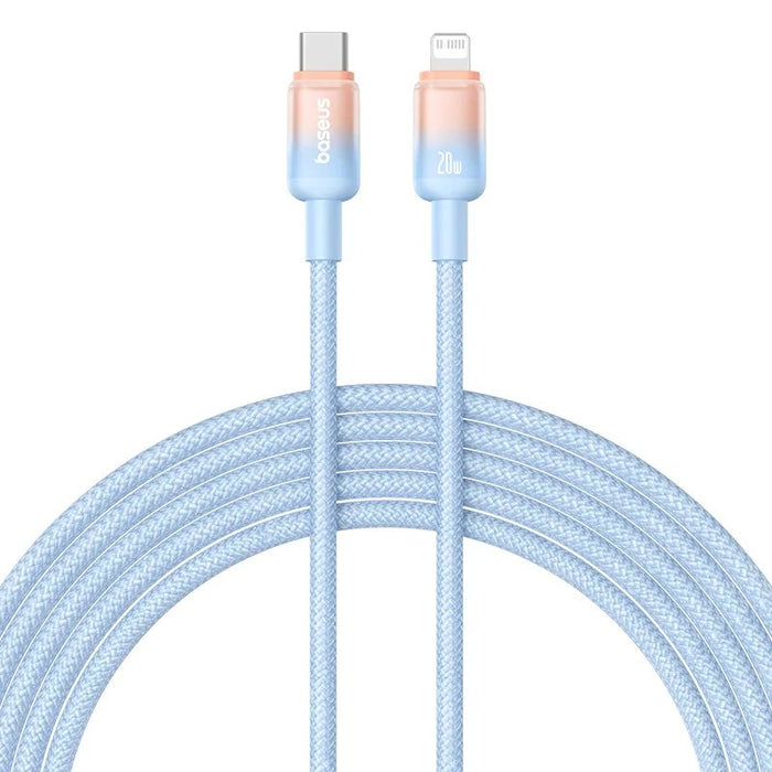 Discolor Series Fast Charging Cable Usb-C To Ip 20w 2m Galaxy Blue