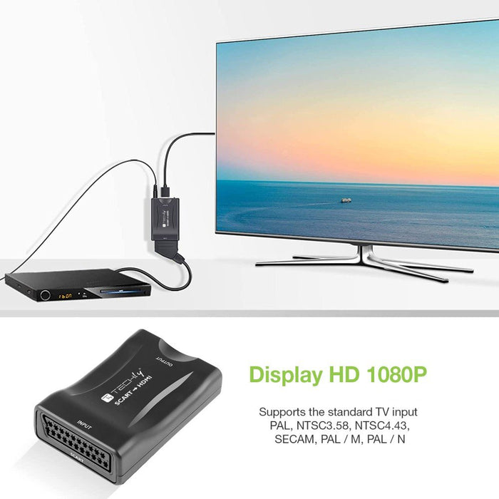 EAN 8059018361926 - Techly IDATA SCART-HDMI3 convertidor de señal de vídeo 1920 x 1080 Pixeles imagen 5