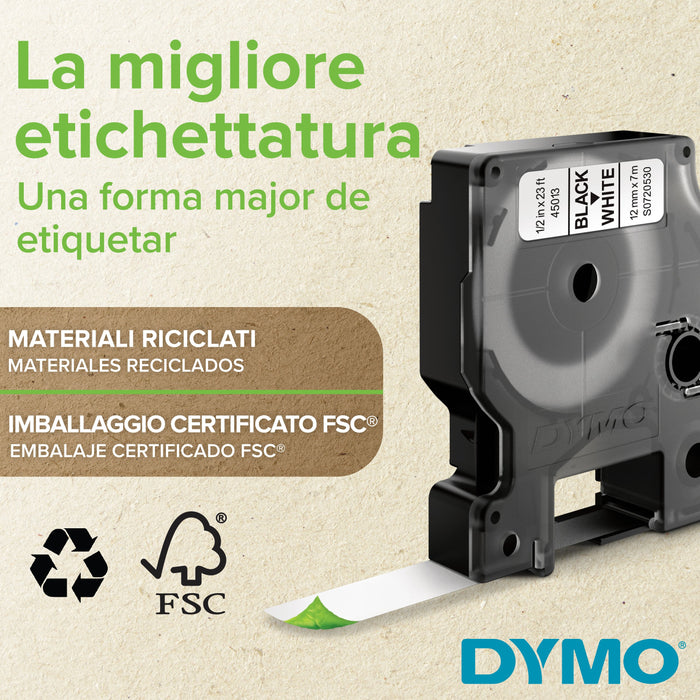 EAN 5411313409186 - DYMO D1 Standard - Black on Yellow - 9mm cinta para impresora de etiquetas Negro sobre amarillo imagen 5