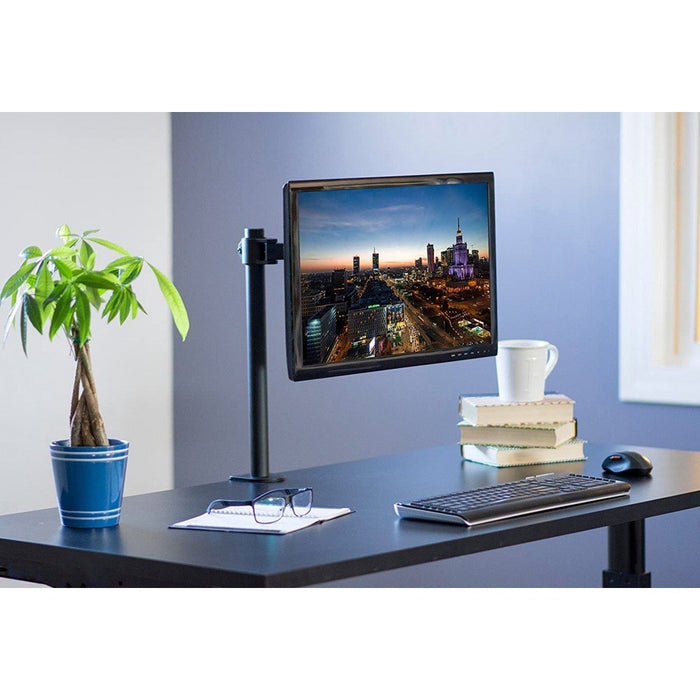 Soporte De Escritorio Giratorio Techly Ica-Lcd 503bk2 Para Monitores Lcd De 13-27", 8kg