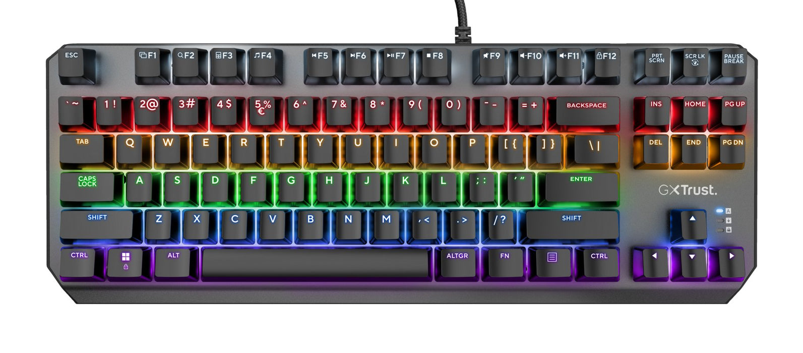 EAN 8713439244076 - Trust GXT 834 CALLAZ teclado Juego USB QWERTY Negro imagen 3