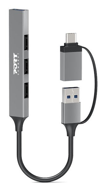 EAN 3567049001605 - Port Designs 900160 hub de interfaz USB Tipo C 5000 Mbit/s Plata imagen 1