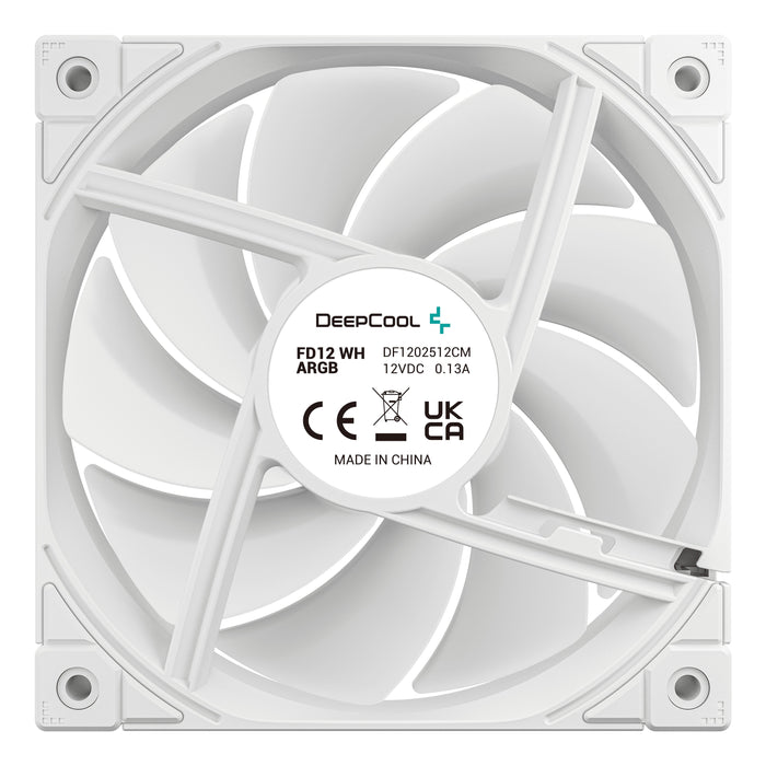 EAN 6933412710905 - DeepCool FD12 ARGB WH-3 in 1 Carcasa del ordenador Ventilador 12 cm Blanco 3 pieza(s) imagen 6