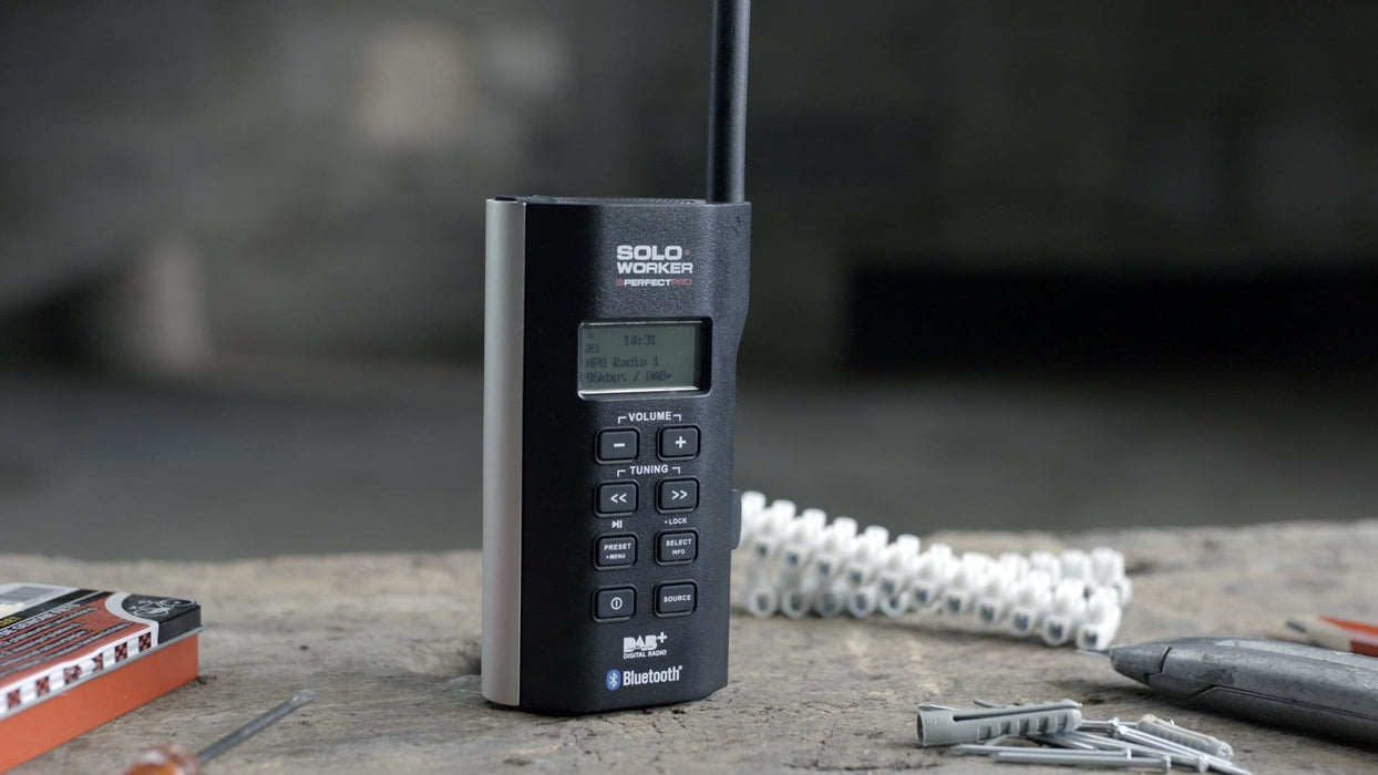 Perfectpro Soloworker Baustellenradio Dab+ Ukw Aux Bluetooth Resistente A Golpes - Audio - Stossgeschützt