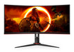EAN 4038986111331 - AOC G2 CU34G2XP pantalla para PC 86,4 cm (34") 3440 x 1440 Pixeles UltraWide Quad HD LED Negro, Rojo imagen 3
