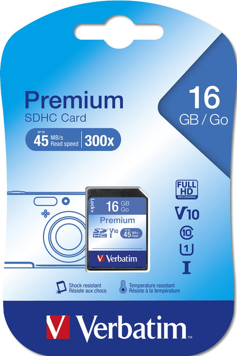 EAN 0023942439622 - Verbatim Premium 16 GB SDHC Clase 10 imagen 2