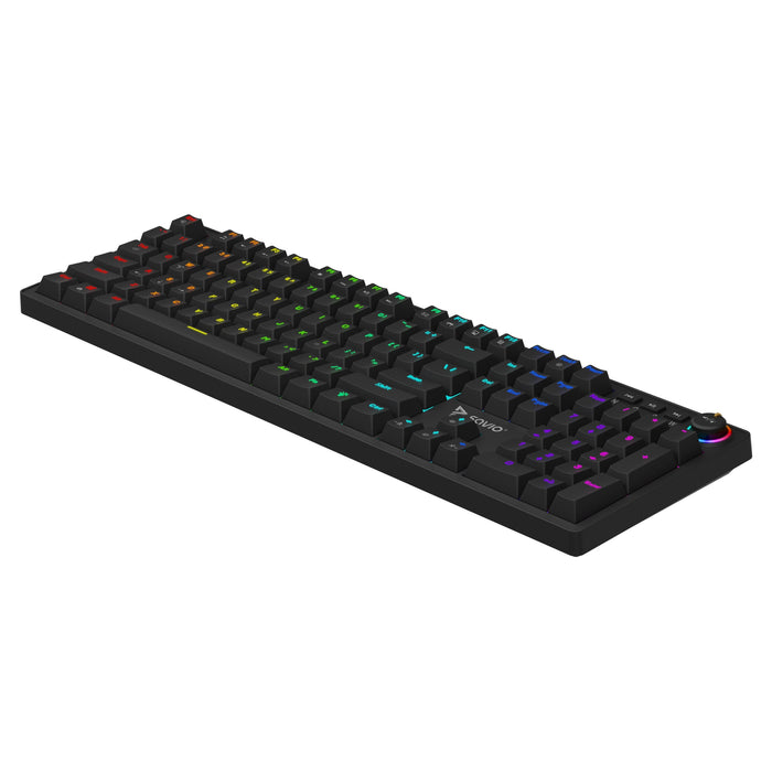 Savio Styx Outemu Brown Teclado Juego Usb Qzerty Internacional De Ee.Uu. Negro