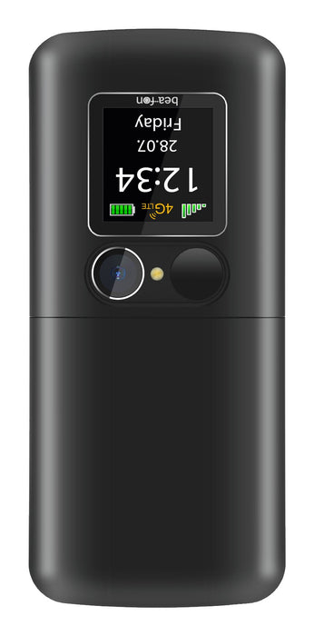 Beafon Fold10 Lte - 4g, Silver Line, Grosstastenklapphandy, Negro-Silber