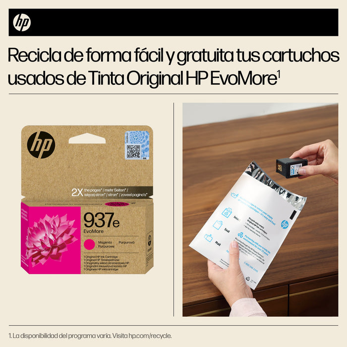 EAN 0199764688118 - HP 937e EvoMore Magenta Original Ink Cartridge cartucho de tinta 1 pieza(s) Alto rendimiento (XL) imagen 3