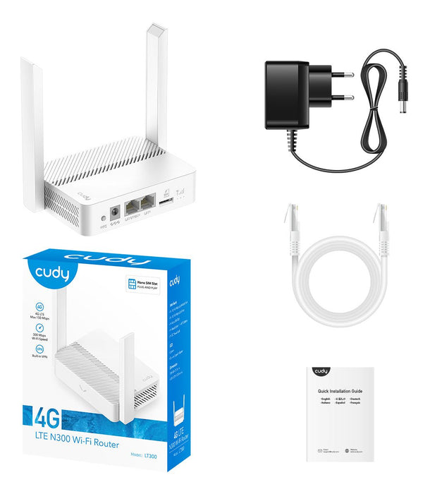 EAN 6971690790349 - Cudy LT300 router inalámbrico Ethernet rápido Banda única (2,4 GHz) 4G Blanco imagen 4
