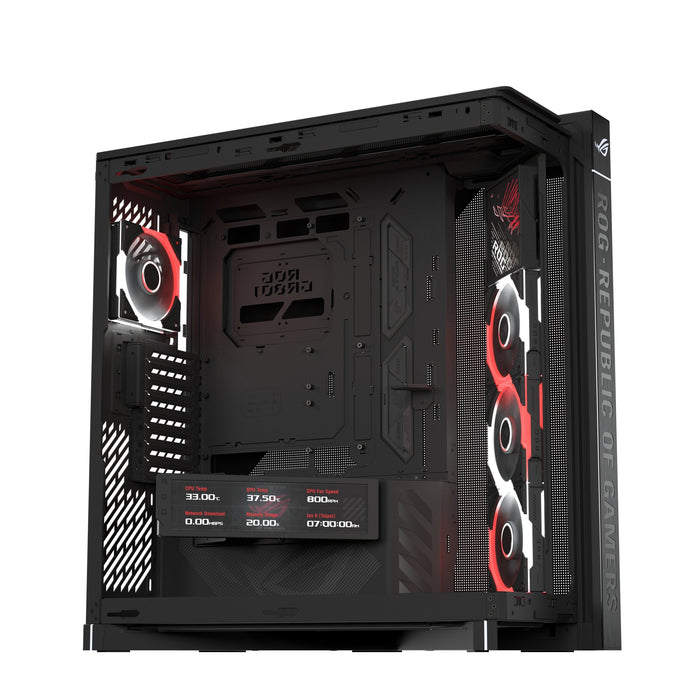 Asus Rog Cronox Gr801 Curve Tg Argb Black Midi Tower Negro
