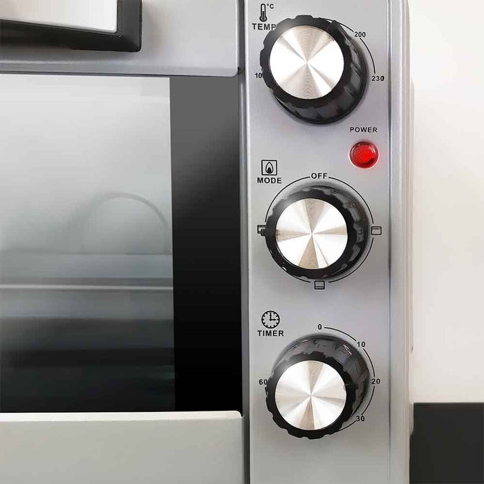 Horno Eléctrico Multifunción Grunkel 23l Plata Hr-23silver
