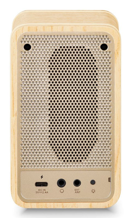 Sangean Wr-9 Fresno Blanco Radio Analógica De Madera Con Am Fm Bluetooth