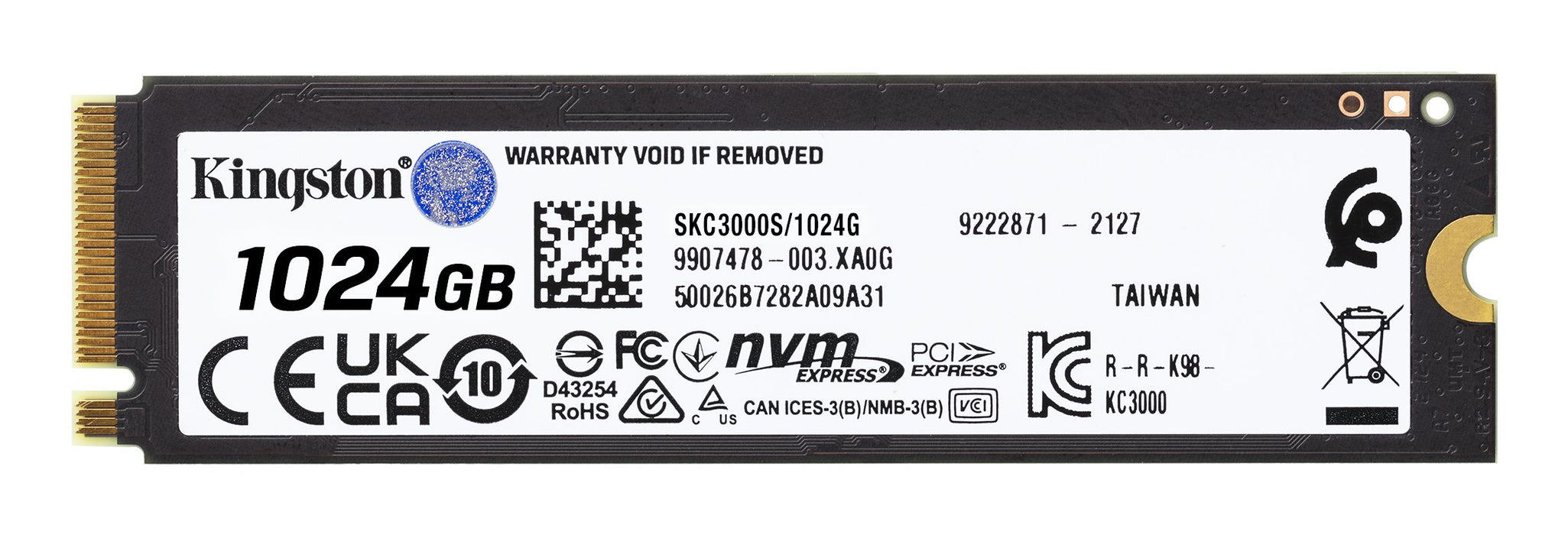 EAN 0740617324433 - Kingston Technology KC3000 1 TB PCI Express 4.0 3D TLC imagen 2