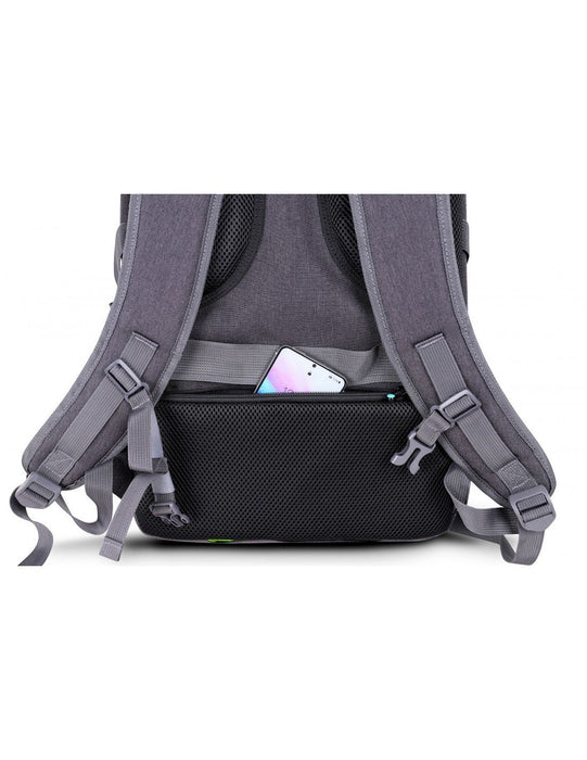 EAN 3760170883731 - Urban Factory HTE17UF mochila Mochila de viaje Negro, Gris Malla, Poliéster, Plástico reciclado, Acero imagen 5