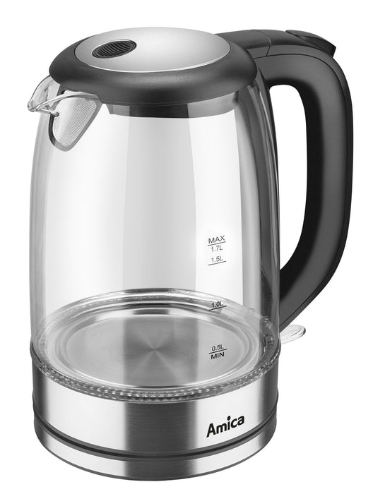 EAN 5906006942229 - Amica KD 2050G tetera eléctrica 1,7 L 2200 W Negro, Transparente imagen 2
