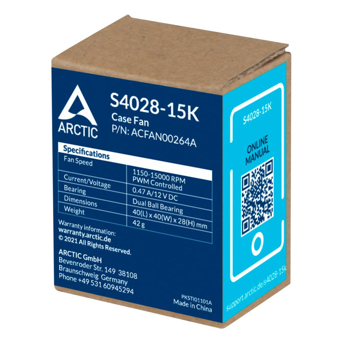 EAN 4895213703802 - ARCTIC S4028-15K Carcasa del ordenador Ventilador 4 cm Negro 1 pieza(s) imagen 7