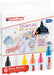 EAN 4057305045614 - Edding 95 Glass marcador 6 pieza(s) Punta redonda Negro, Azul, Naranja, Rosa, Blanco, Amarillo imagen 3
