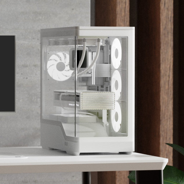 EAN 4711530964088 - Aerocool P500A-WT Midi Tower Blanco imagen 7
