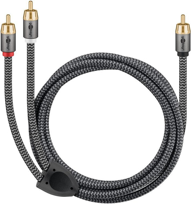 EAN 4040849653001 - Goobay 65300 cable de audio 2 m 2 x RCA RCA Negro, Plata imagen 6