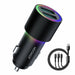 EAN 6941237177537 - JOYROOM JR-CL10 cargador de dispositivo móvil Universal Negro Encendedor de cigarrillos Carga rápida Auto imagen 2