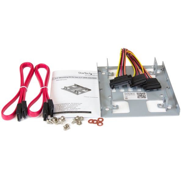 EAN 0065030852593 - StarTech.com BRACKET25X2 panel bahía disco duro 8,89 cm (3.5") Panel de instalación Acero inoxidable imagen 6