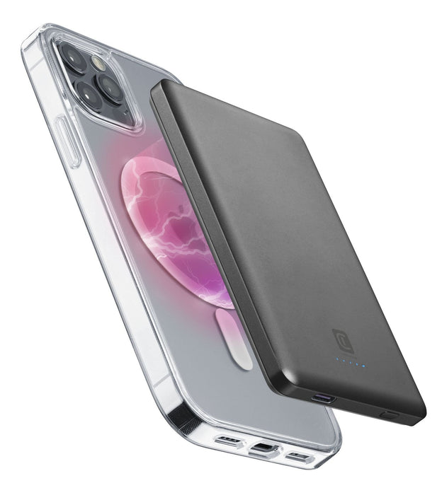 EAN 8018080471674 - Cellularline 8018080471674 5000 mAh Cargador inalámbrico Gris imagen 4