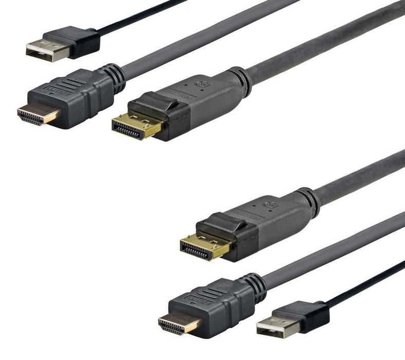 EAN 5712505903469 - Vivolink PROHDMIUSBDP1 adaptador de cable de vídeo 1 m DisplayPort HDMI + USB Negro imagen 1
