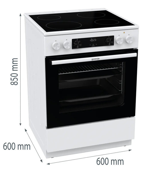 EAN 3838782636622 - Gorenje GEC6C40WD Cocina independiente Eléctrico Cerámico Blanco imagen 5