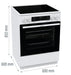 EAN 3838782636622 - Gorenje GEC6C40WD Cocina independiente Eléctrico Cerámico Blanco imagen 5