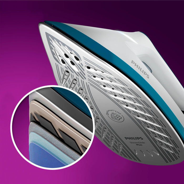 EAN 8720389015274 - Philips PSG6022/20 estación plancha al vapor 2400 W 1,8 L Suela SteamGlide Plus Azul, Blanco imagen 6