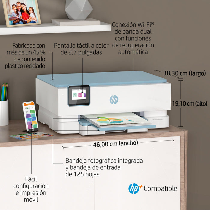 EAN 0195908882527 - HP ENVY Inspire 7221e All-in-One Printer Inyección de tinta térmica A4 4800 x 1200 DPI 15 ppm Wifi imagen 5